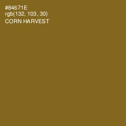 #84671E - Corn Harvest Color Image
